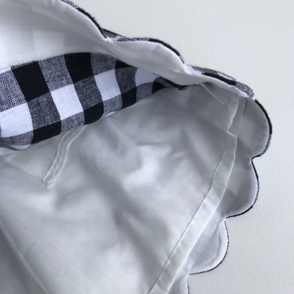 J. Crew Factory Gingham Scalloped Sidewalk Skirt - Picture 4 of 12